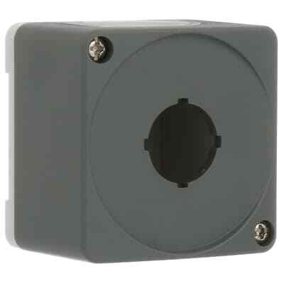 1pc ABB CEP1-0 Enclosure, Pushbutton, 1 Hole, 22mm, Plastic, NEMA12, IP69K, Gra