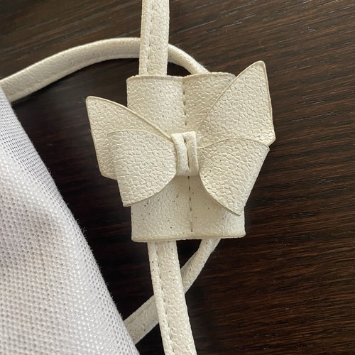 Vintage Y2K Juicy Couture Pink Cream Drawstring Scrunchy Tote Backpack Cute! - Picture 3 of 11