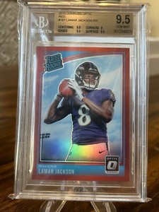 2018 Donruss Optic - Rated Rookie Red #167 Lamar Jackson /99 (RC)
