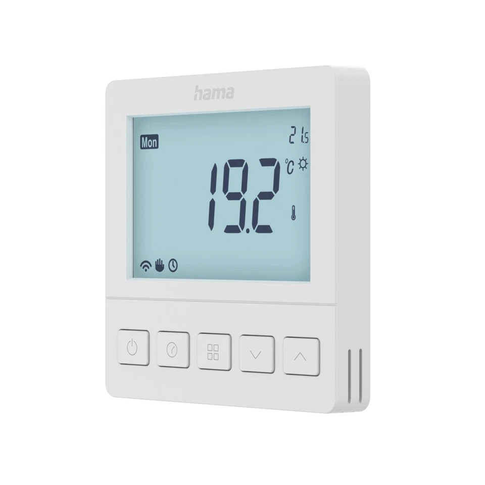 Hama WLAN Thermostat Fußbodenheizung Wifi Digital LCD Display Raumthermostat App - Bild 2 von 4