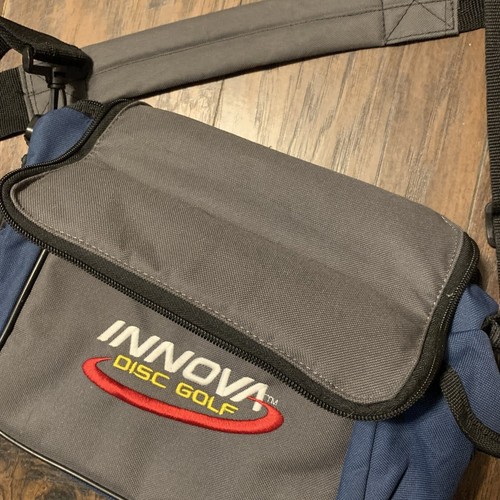 Innova Disc Golf Blue/Gray Standard Shoulder Bag W/Removeable Disc Inserts - Picture 5 of 17