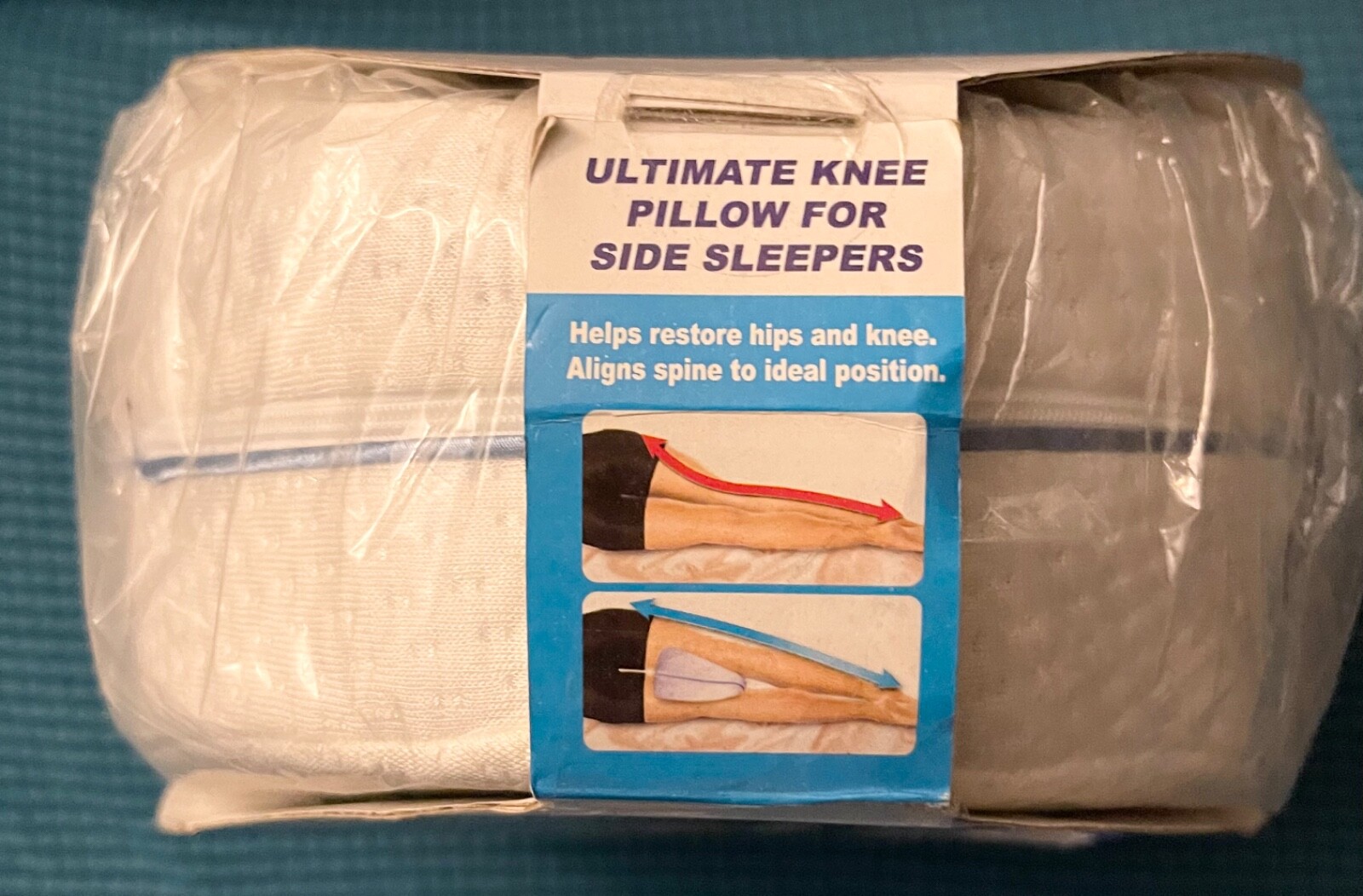 New My Comfort Miracle Knee Leg Pillow w/Memory Foam Support in sealed package