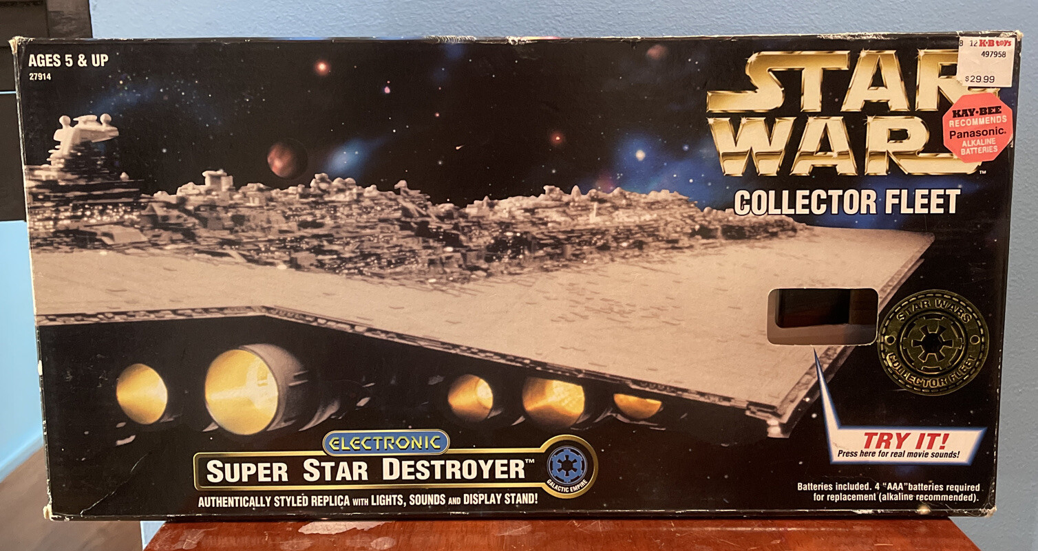 star wars COLLECTOR FLEET ELECTRONIC *** SUPER *** STAR *** DESTROYER
