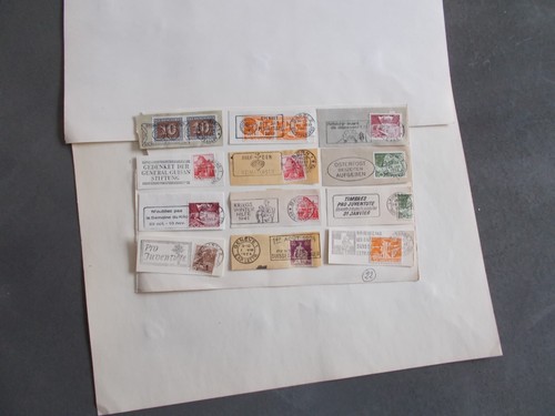 KONVOLUT BRIEFMARKEN.SCHWEIZ.SCHMETTERLINGSFLAMMEN..GESTEMPELT.