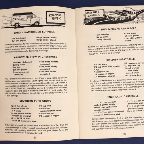Vintage Camping Cookin' Cookbook 1973 Booklet RV Travel Cooking Softcover - Picture 11 of 13