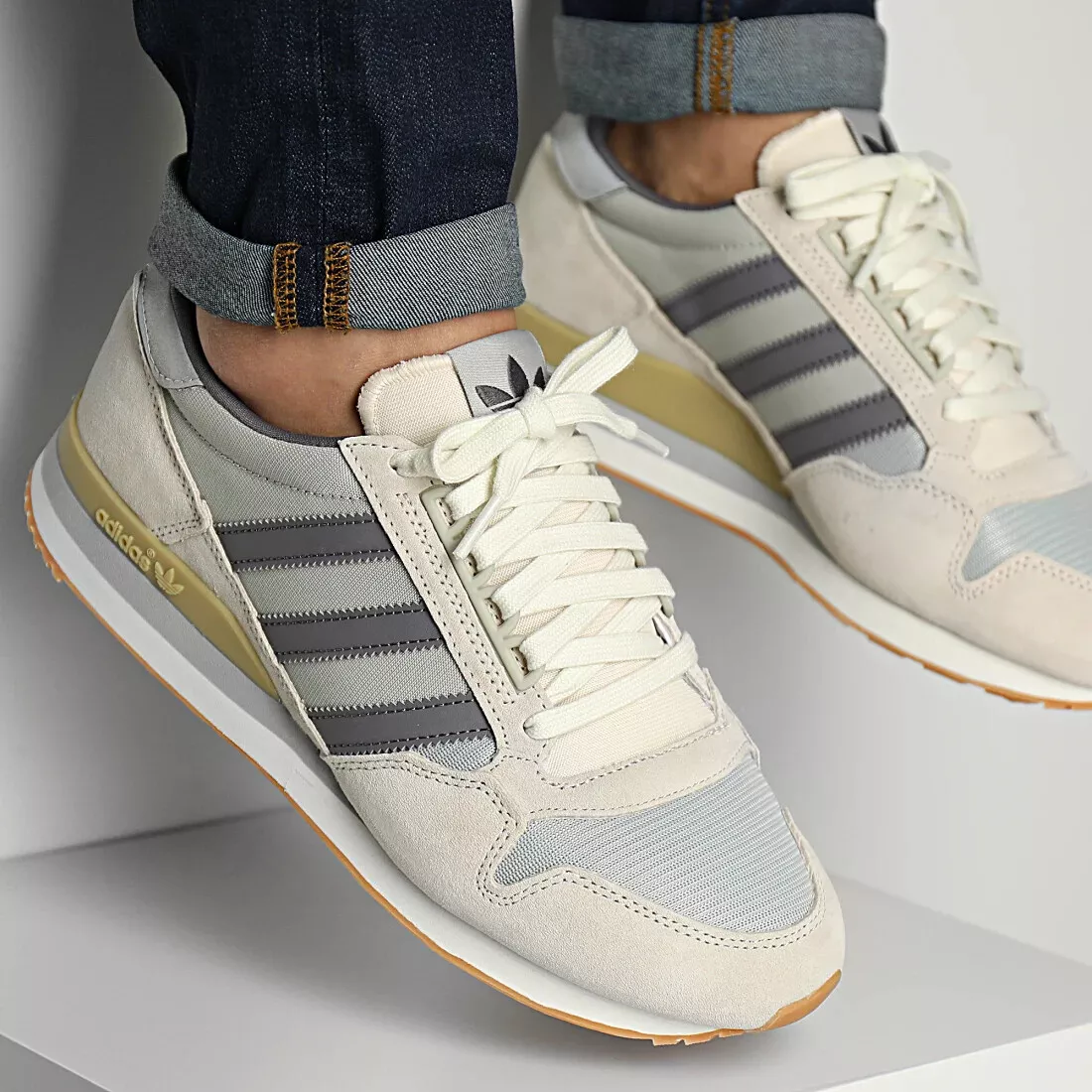 adidas Originals Men&#039;s ZX 500 in Aluminium &amp; Shoes |