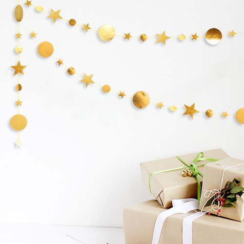 3x 4m Glitter Star Garland Banner Xmas Birthday Party Kids Bedroom Hanging Decor - Picture 59 of 61