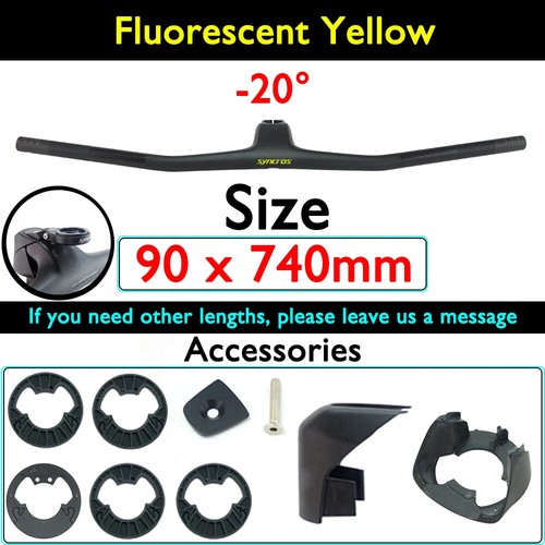20° Carbon Fiber XC MTB Bicycle Integrated Handlebar Front Computer Stand - Picture 13 of 45