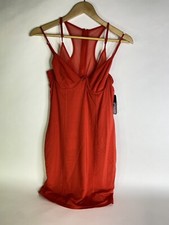 GUESS Womens Red Jeanne Wire Cup Bodycon Sleeveless Sexy Party Dress Size M