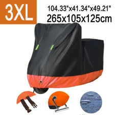 XXXL Outdoor Waterproof Bike Motorcycle Cover Rain Dust Sun UV Scooter Protector