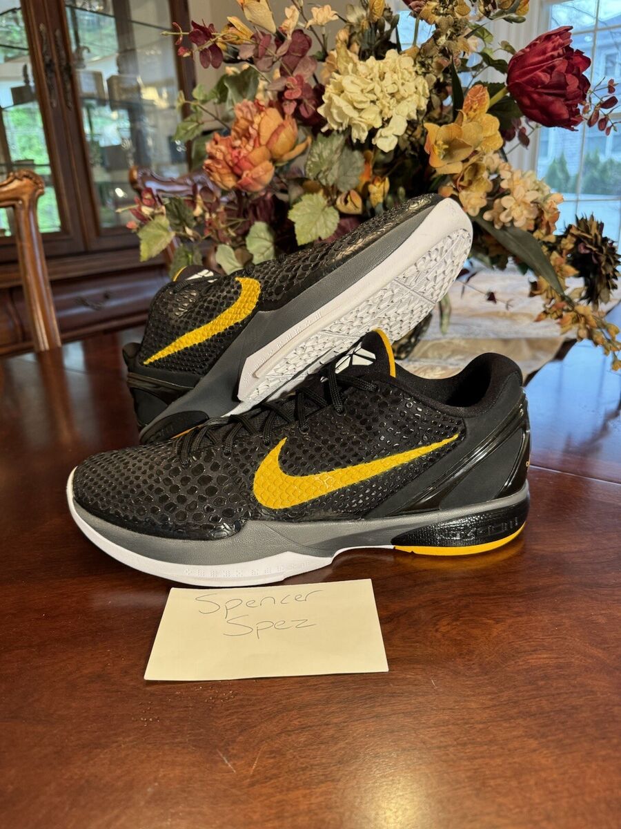 Nike Zoom Kobe VI 6 Black Del Sol 429659 002 Black Yellow Nike Zoom Kobe VI 6 Black Del Sol 429659 002 Black Yellow