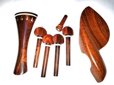 Violin Parts Rosewood Tail Piece Chin rest and Fiddle Pegs all 4/4