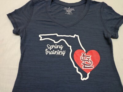St Louis Cardinals Spring Training Womens T-Shirt  Medium Soft As A Grape 