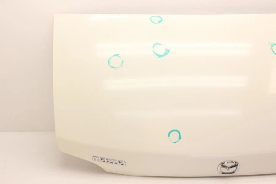 Mazda Mx-5 Miata NC 2006-2014 conjunto de tapa de maletero blanco tiene algunas abolladuras en la tapa Foto 4 de 4