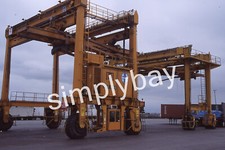 3 Original Photo Slides Mi-Jack Translift, Service & Details, Richmond, CA 1998