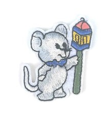 Cute little Mouse Embroidered Iron On Patch 2783