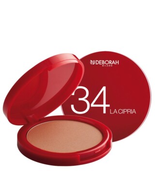 Deborah Compact Puder Gr.34 sehr leicht hell glättend Finish