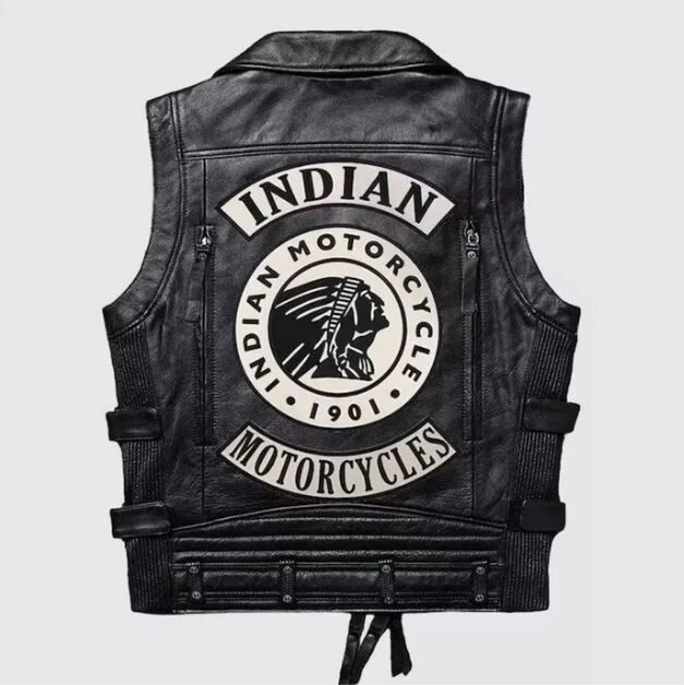 Indian Motorcycle Mens Black Leather Vest Limited Rider Edition | Indian Vest
Opens in a new window 