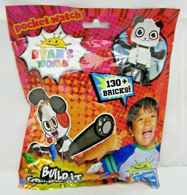 Ryan s World Build-It Combo Panda 130+ Bricks! Collect All 3 NEW