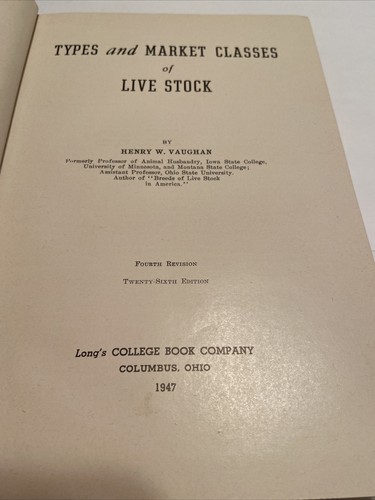 Vintage Buch: Tierarten und Marktklassen: 1947 - Bild 6 von 8