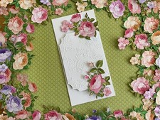 Die cuts,Card making,Scrapbooking,Toppers,Ready cut.6pack &pound;2.50 BLUSH.