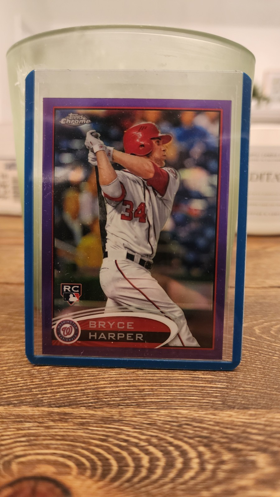 2012 Topps Chrome - Bryce Harper #196 Purple Refractor (RC) 