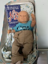 Vintage 1985 Berjusa Anatomically Correct New Born Baby Boy in original Box