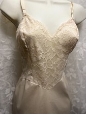 Vintage Vanity Fair Beige Slip Dress Sz 32