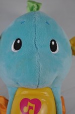 2012 Fisher Price Soothe Glow Seahorse Blue WORKS Safe Baby Music Light up