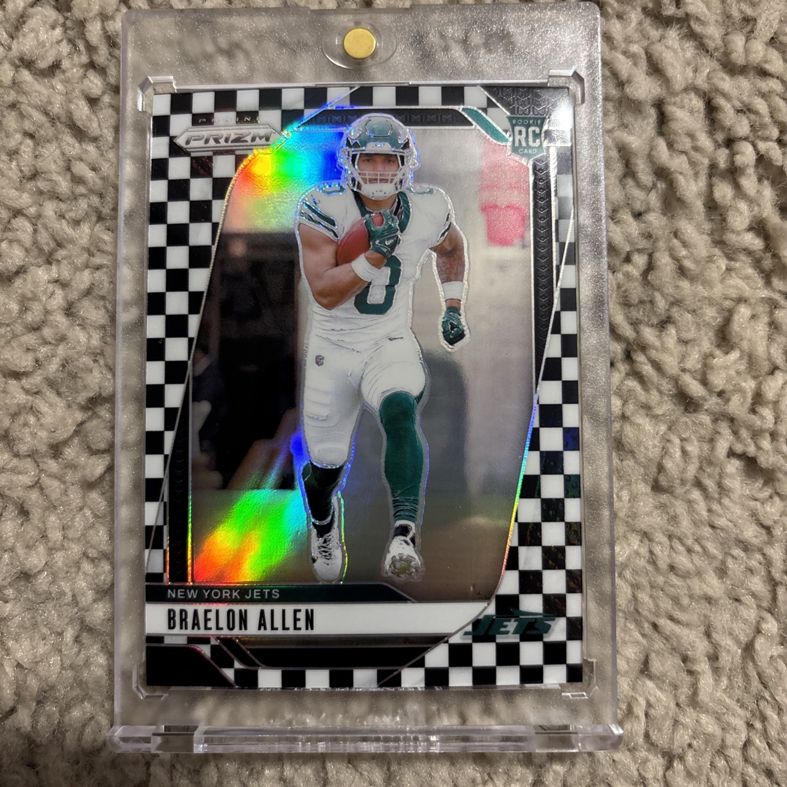 Braelon Allen Rookie 2024 Panini Prizm #311 Black and White Checker SSP