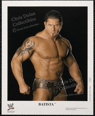 WWE Batista Dave Bautista 2005 Official Promo Photo P-927 Kevin Eck Collection