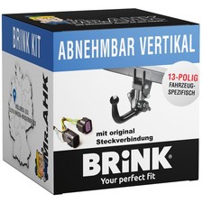 Brink Anhängerkupplung vert. abnehmbar für Smart 1 ab 23 + 13pol spezifisch