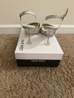 BNWT Nine West Silver Metallic Heat3 Heels, Size 8 — photo 4