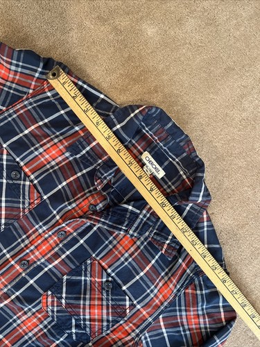Cherokee Kids Shirt Plaid Red Blue Long Sleeve Button Up Size X Large Two Tops - Picture 3 of 24