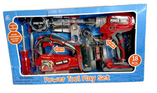 Kids Power Tool Play Set- Lights, Sounds  Motorized Action Battery Pack- 18pcs