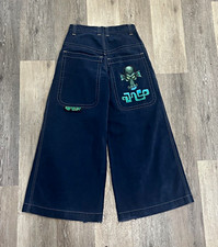 JNCO Dark Wash Blue Denim Grail legoons 30x30 with legoon tee