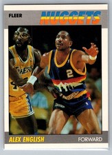 1987-88 Fleer #34 Alex English Denver Nuggets