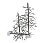  3 Pcs Mini -Weihnachtsbaum Auf Dem Schnee Schneefrost -Mini -Baum
