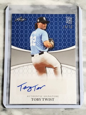 Toby Twist 2022 Leaf Perfect Game National Showcase Blue Parallel Auto 14/15