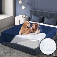 Waterproof Dog Bed Cover Pet Blanket, Dog Bed Cover Blanket for Couch with An...