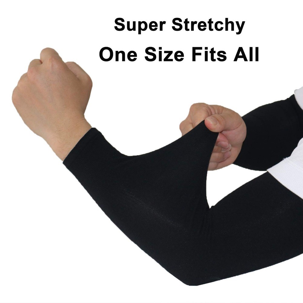 3 Pairs UV Protection Cooling Arm Sleeves for Men and Women UPF 50 Sun Sleeve