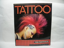 Vintage 1987 Tattoo calendar Tattoo portfolio by Alfred van der Marck Editions.
