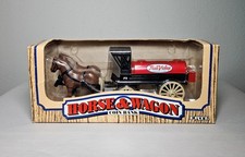 Vintage ERTL True Value Horse and Wagon Coin Bank Collectibles 1990 Mexico