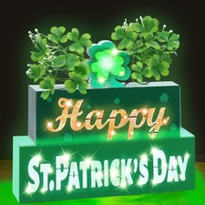 St. Patricks Day Decorations St Patricks Day Table Centerpieces St Patricks Wood