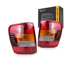 For Jeep Grand Cherokee 2001-2004 Tail Light Driver and Passenger Side Pair CAPA