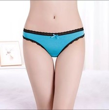 6 x Womens Sheer Spandex / Cotton Briefs - Assorted Colours Underwear Undies