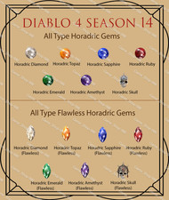 Diablo 4 S14 Season 14 All Type Horadric Gem ...
