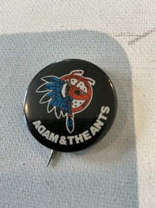 Rare Vintage '80 Adam & the Ants promo button Ant Music For Sex People pin badge