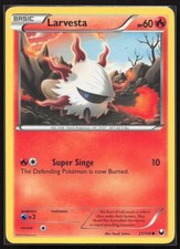 Larvesta Dark Explorers 21/108 Common DEX Pokemon TCG Card LP