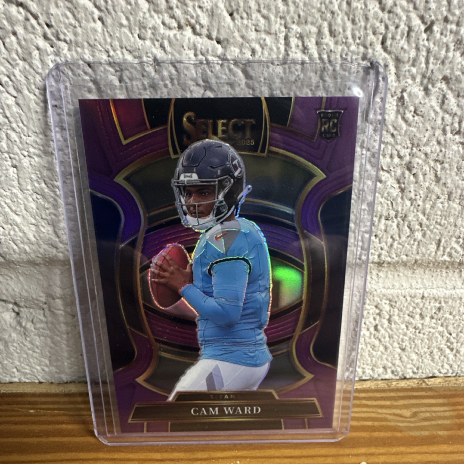 2025 Panini Select Concourse Rookie Cam Ward Titans #26 Purple Prizm /75